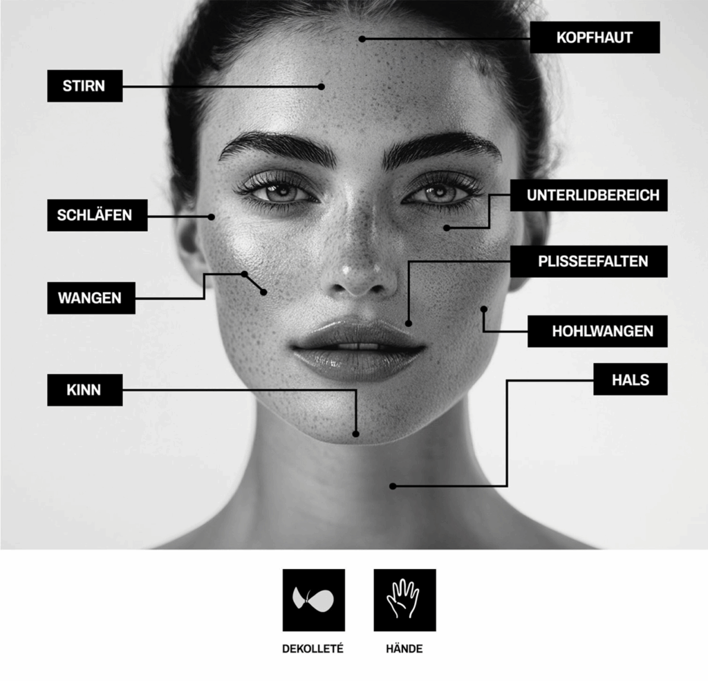 Mesotherapie Zonen